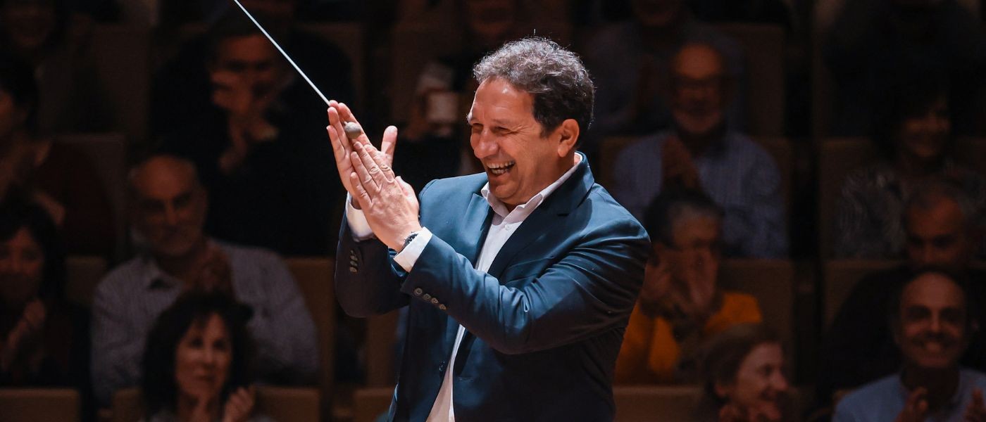 Eusebio Sacristán ‘dirigió’ a la Orquesta Sinfónica de Castilla y León en la noche grande de su Fundación